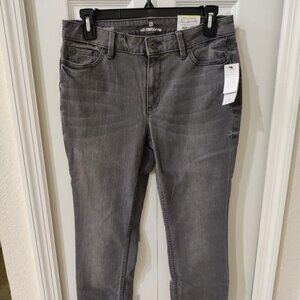 Liz Claiborne City Fit Skinny Leg Jeans Women's Gray Size 4 NWT